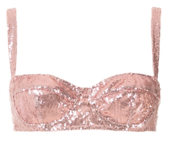 Dolce & Gabbana Balcony Sequined Bra from Farfetch