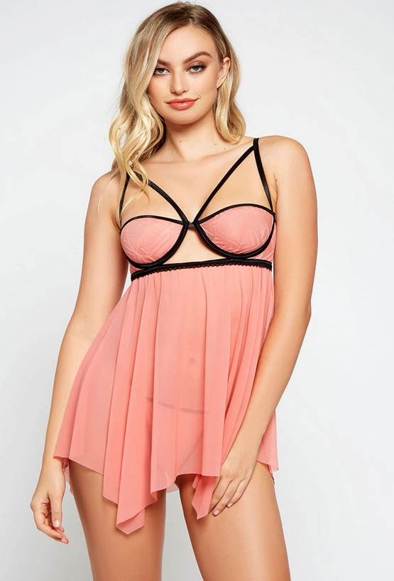 Euphemia Sheer Babydoll Lingerie from HauteFlair