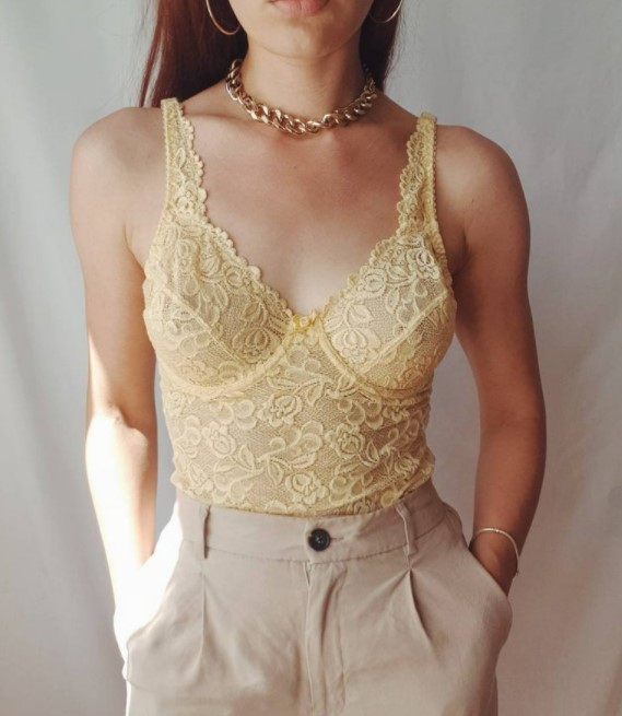 vintage 90s floral cami top from IngenueVintageShop on Etsy